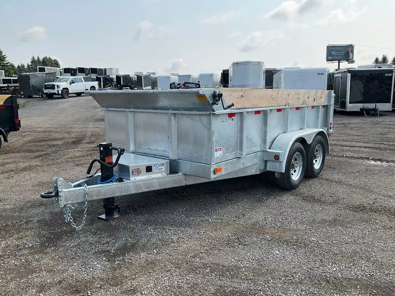 2027 Canada Trailers 6X12 5 TON GALVANIZED Remorque - Benne