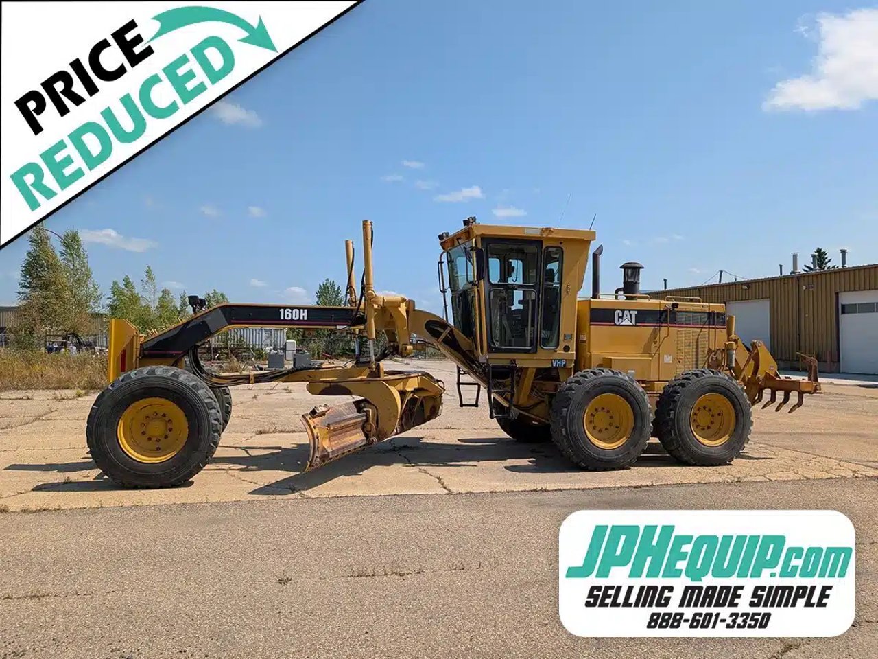 1997 Caterpillar 160H VHP Niveleuse (Gratte panier)