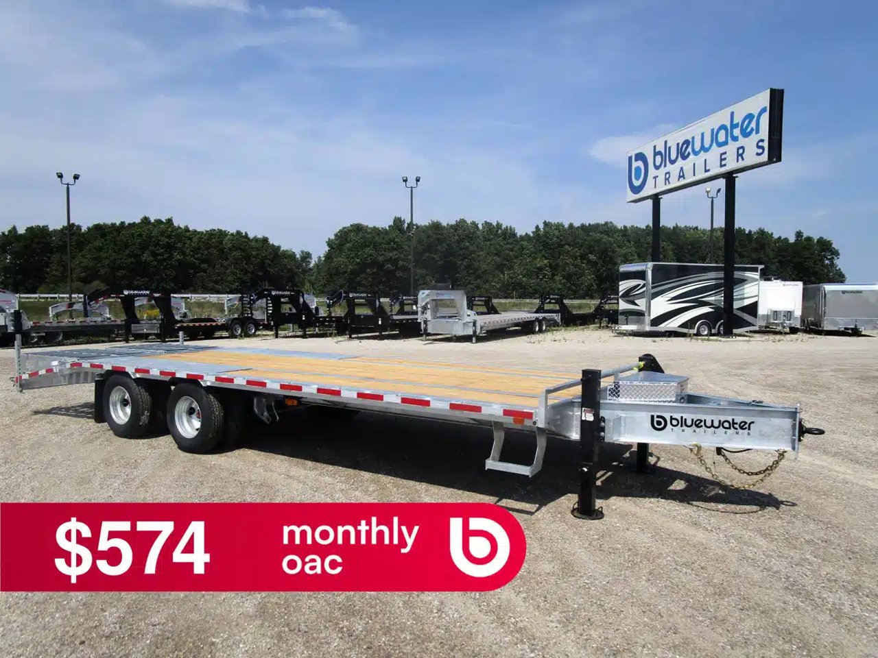 2025 K-Trail Galvanized Tag A Long Trailer Series 22,000 Lb Trailer