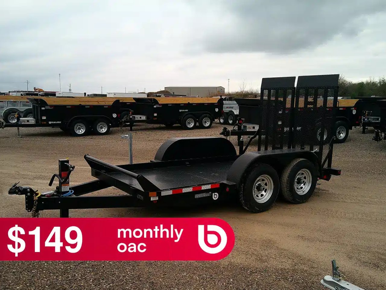 2025 Canada Trailers Low Incline Scissor Lift Trailer 10,800 lbs. GVWR Trailer