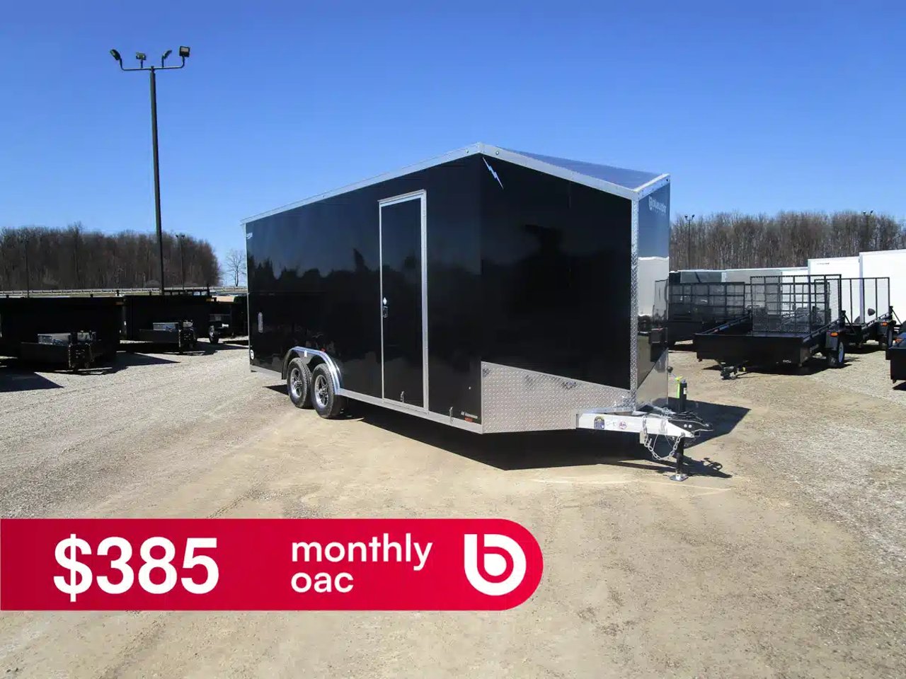 2025 Lightning Trailers Aluminum Enclosed Carhauler Trailer Remorque - Porte-voiture