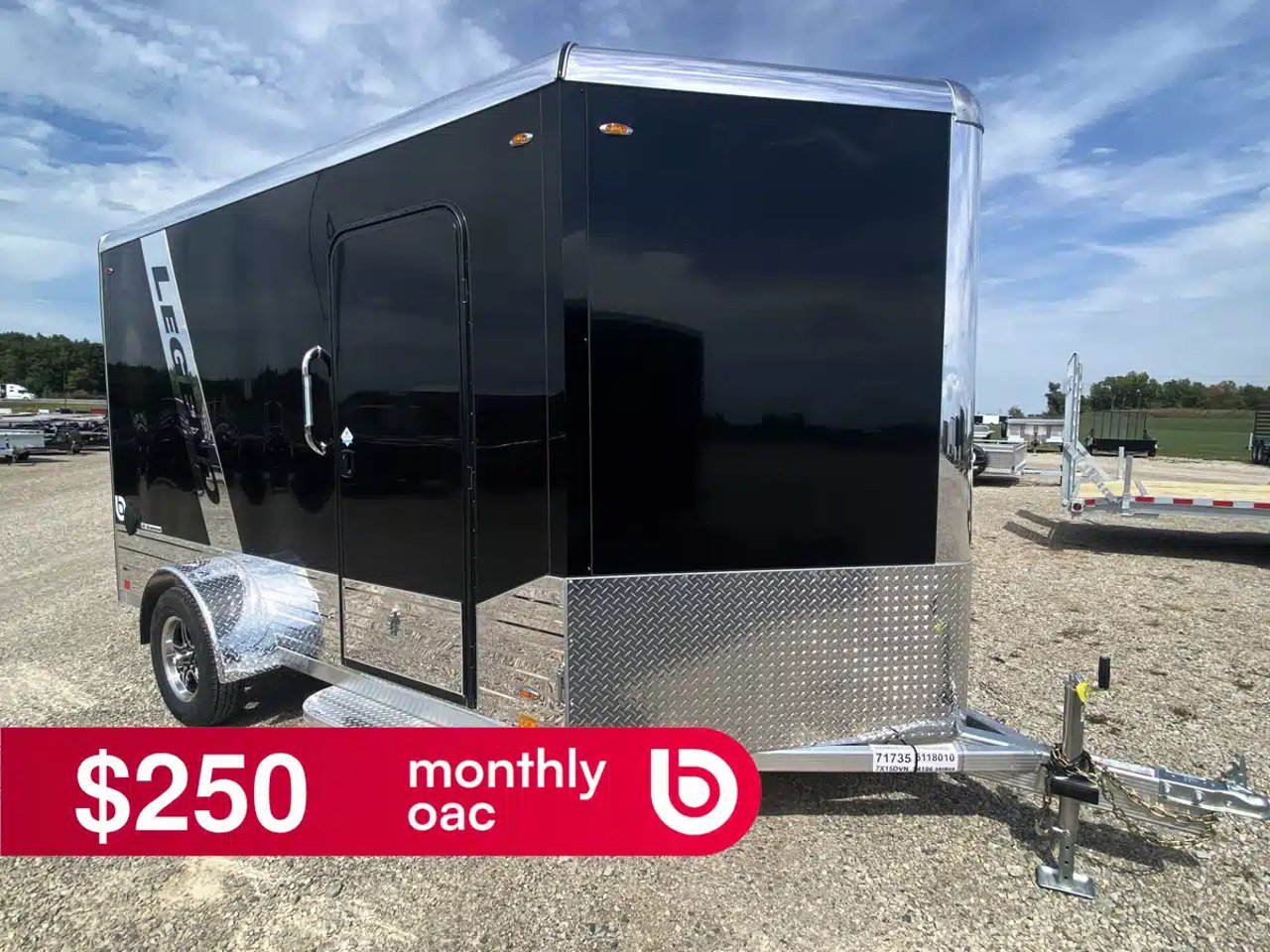 2026 Legend ALUMINUM V-NOSE Trailer