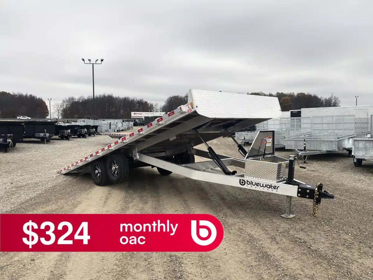 2026 Nordtek ALUMINUM TANDEM AXLE TILT TRAILER Remorque - Plateforme basculante