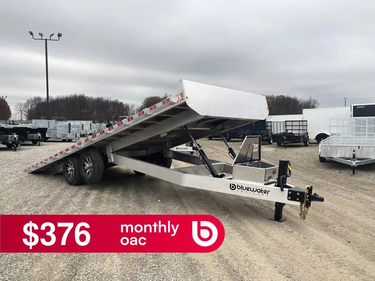 2026 Nordtek ALUMINUM TANDEM AXLE TILT TRAILER Remorque - Plateforme basculante