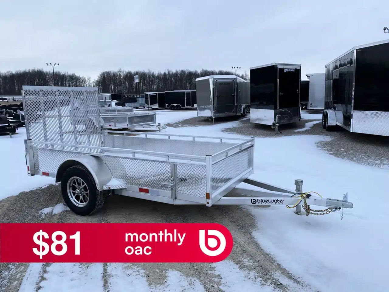 2026 Canadian Mennonite Built SINGLE AXLE ALUMINUM UTILITY TRAILER remorque - utilitaire