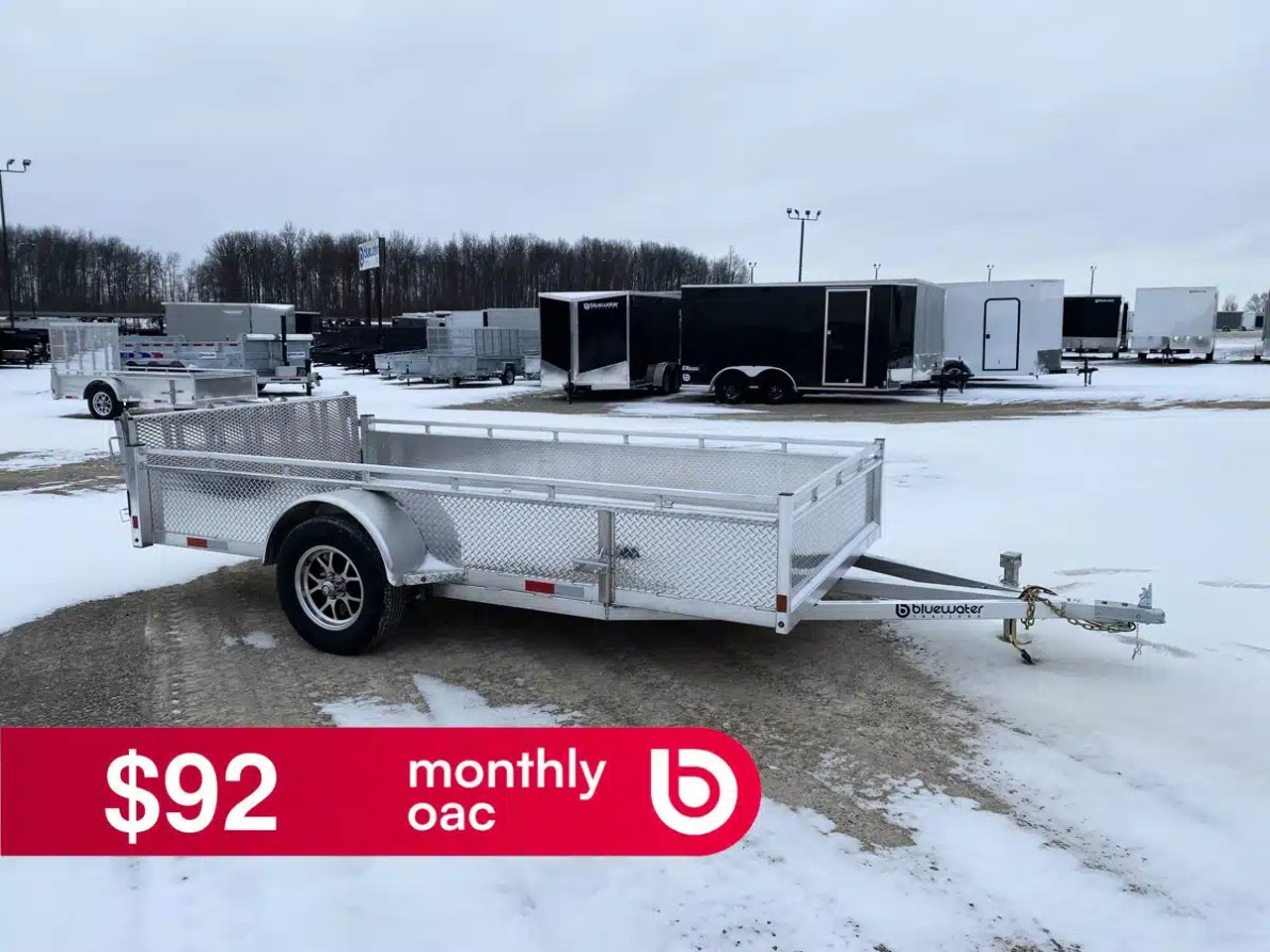 2026 Canadian Mennonite Built SINGLE AXLE ALUMINUM UTILITY TRAILER remorque - utilitaire