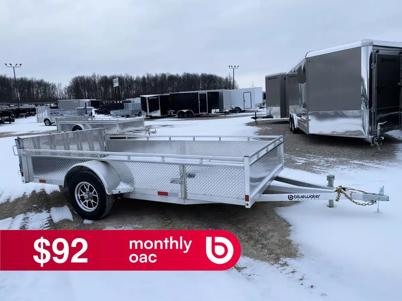 2026 Canadian Mennonite Built SINGLE AXLE ALUMINUM UTILITY TRAILER remorque - utilitaire