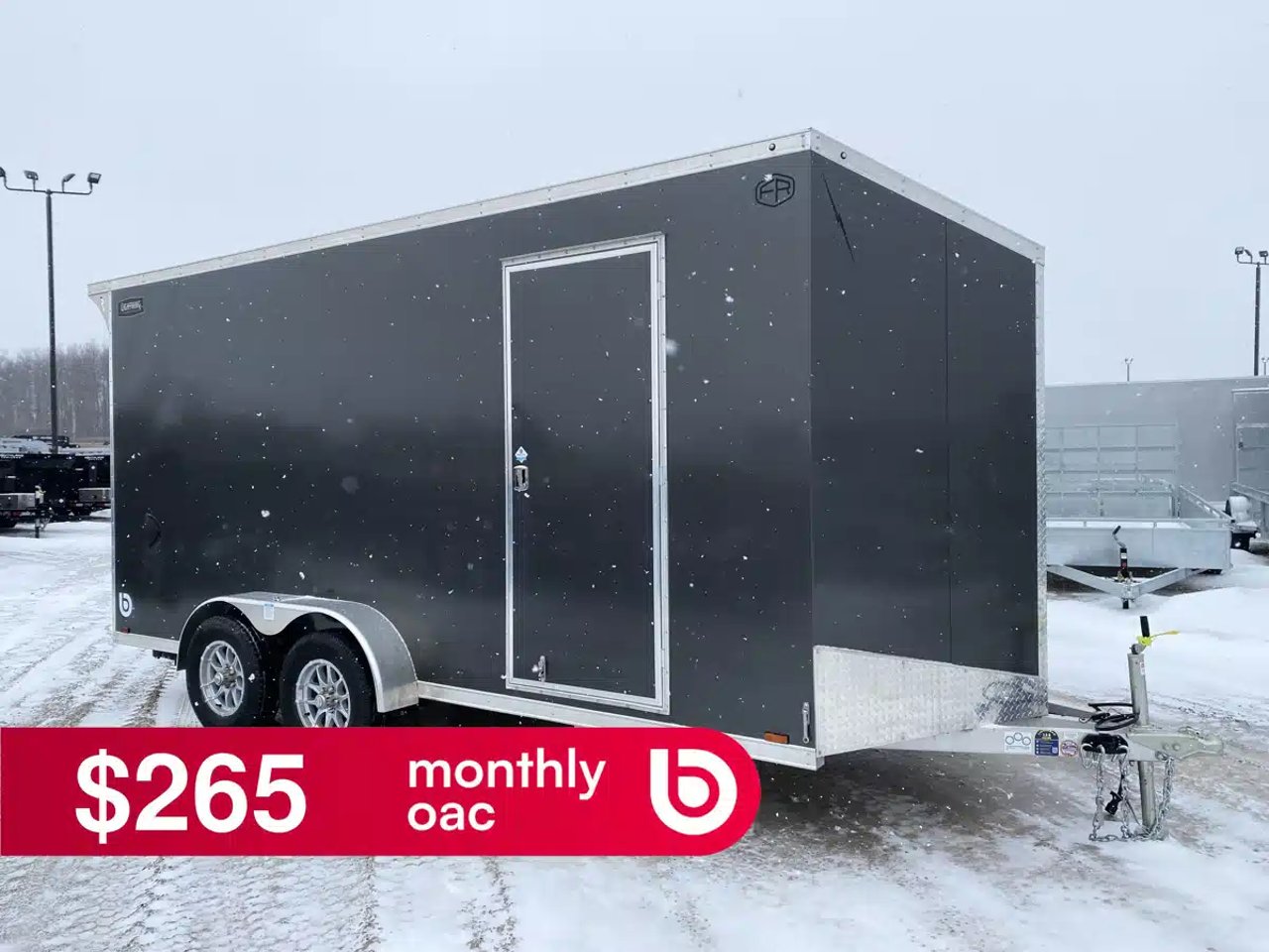 2026 Aluminum Enclosed Cargo Trailer Remorque cargo