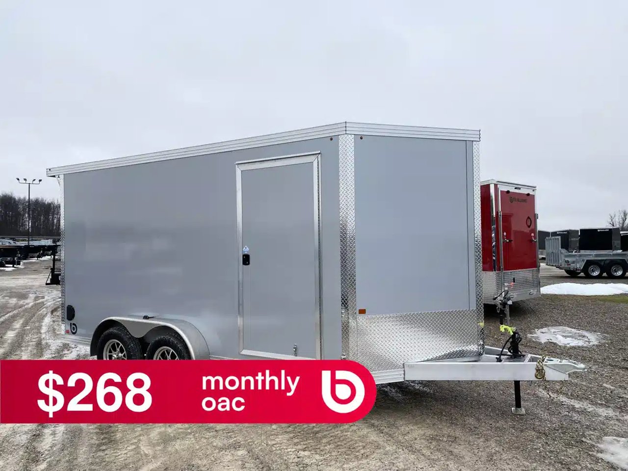 2026 Aluminum Enclosed Cargo Trailer Remorque cargo