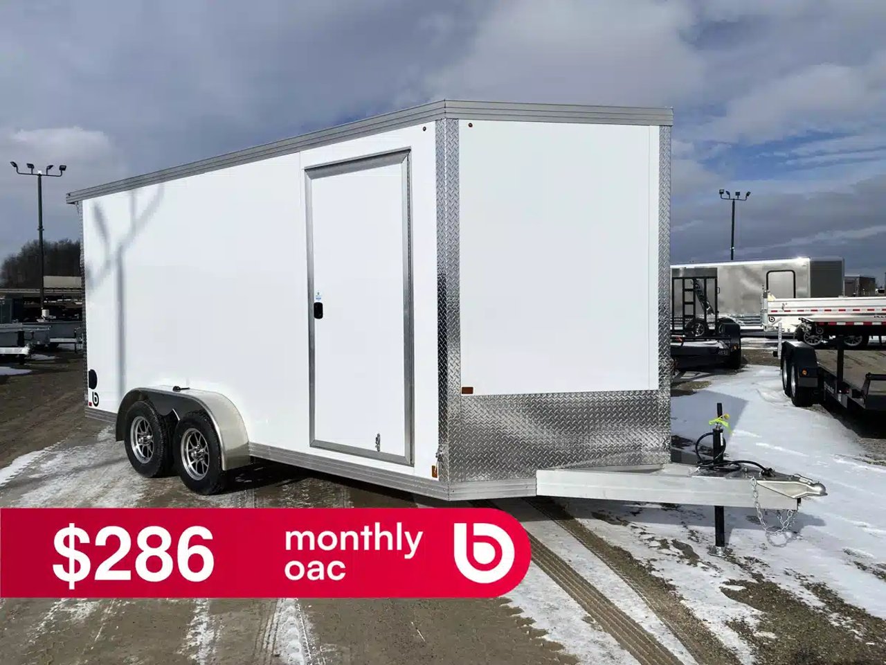 2026 Aluminum Enclosed Cargo Trailer Remorque cargo