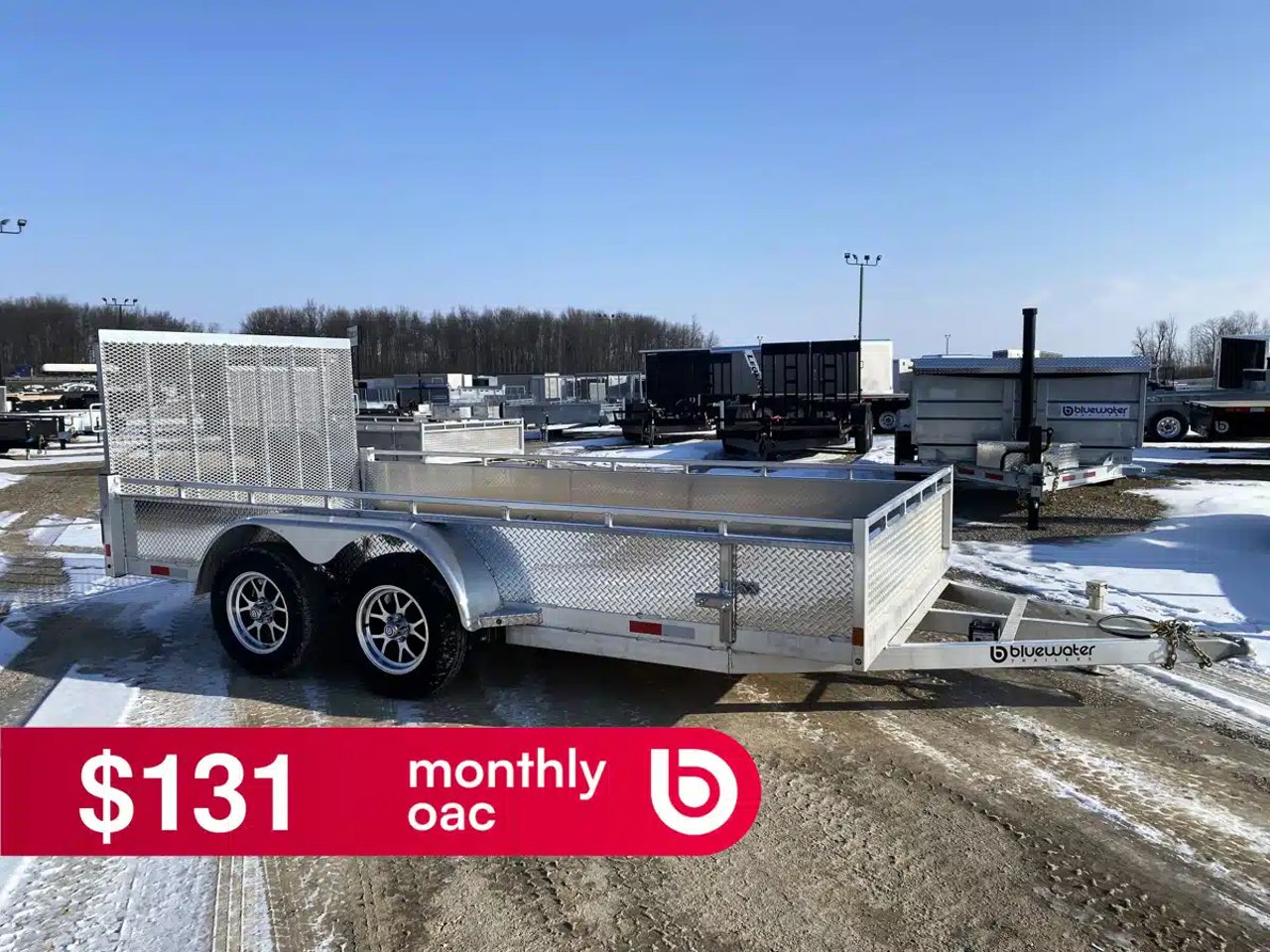 2026 Canadian Mennonite Built TANDEM AXLE ALUMINUM UTILITY TRAILER remorque - utilitaire