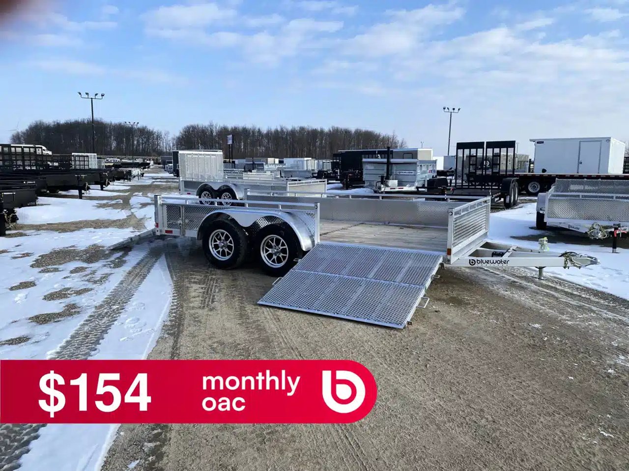 2026 Canadian Mennonite Built SIDE LOADER ALUMINUM UTILITY remorque - utilitaire