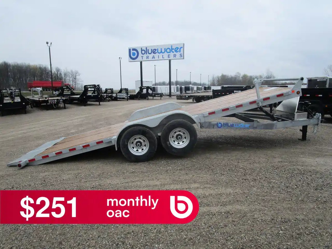 2026 Canada Trailers Galvanized Hydraulic Power-Tilt Trailer 15,120 lbs. GVWR Remorque - Plateforme basculante