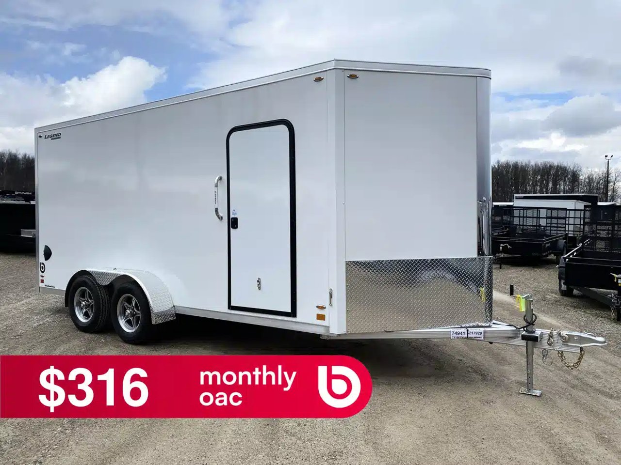 2026 Legend ALUMINUM V-NOSE Trailer