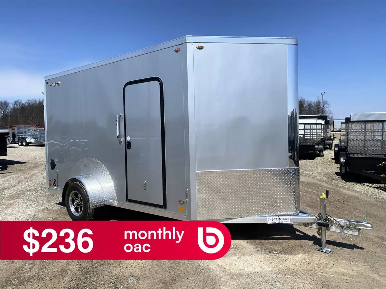 2026 Legend ALUMINUM V-NOSE Trailer