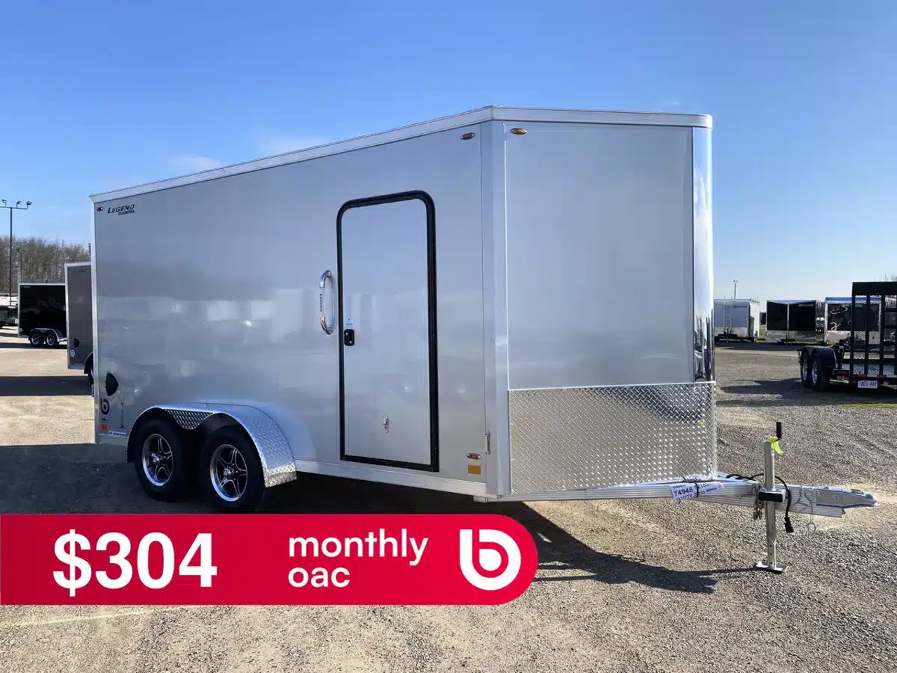 2026 Legend ALUMINUM V-NOSE Trailer