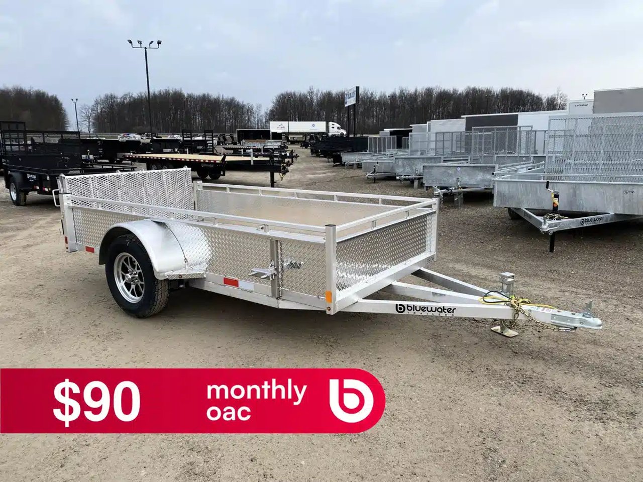 2026 Canadian Mennonite Built SINGLE AXLE ALUMINUM UTILITY TRAILER remorque - utilitaire