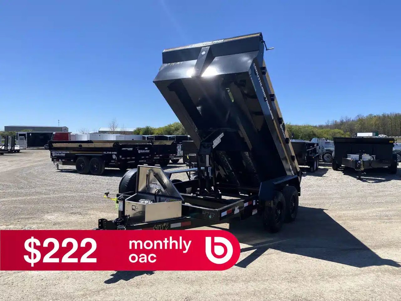 2026 Southland Trailers Tandem Axle Dump Trailer 11,440 lb Remorque - Benne