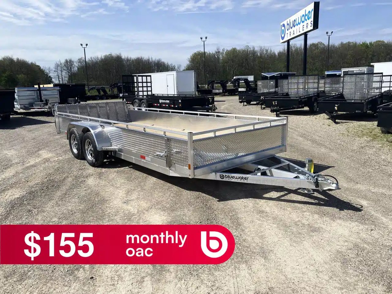 2026 Canadian Mennonite Built Tandem Axle Aluminum Utility Trailer remorque - utilitaire