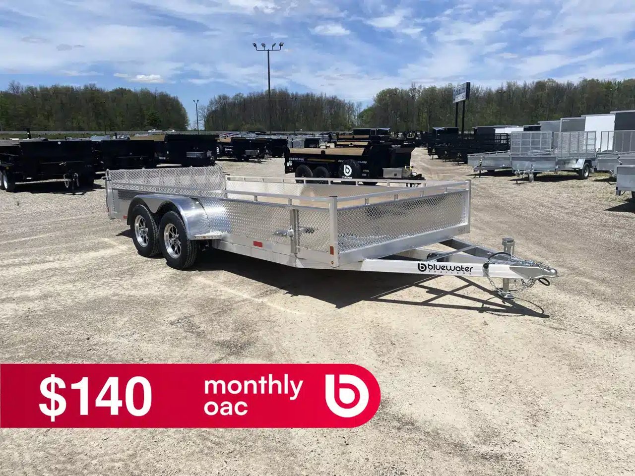 2026 Canadian Mennonite Built Tandem Axle Aluminum Utility Trailer remorque - utilitaire