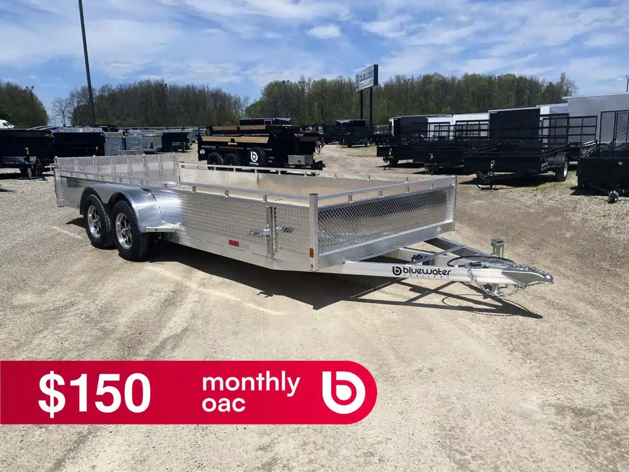 2026 Canadian Mennonite Built Tandem Axle Aluminum Utility Trailer remorque - utilitaire