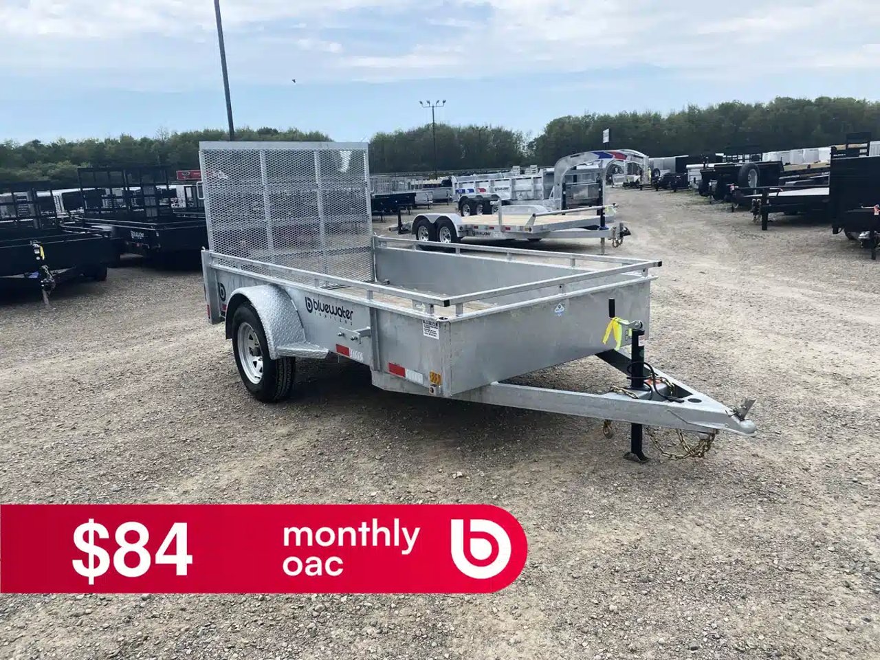 2026 Canada Trailers GALVANIZED SINGLE AXLE UTILITY TRAILER remorque - utilitaire