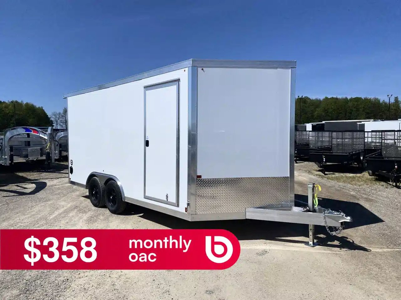 2026 Canadian Mennonite Built Aluminum Enclosed Carhauler Trailer Remorque - Porte-voiture