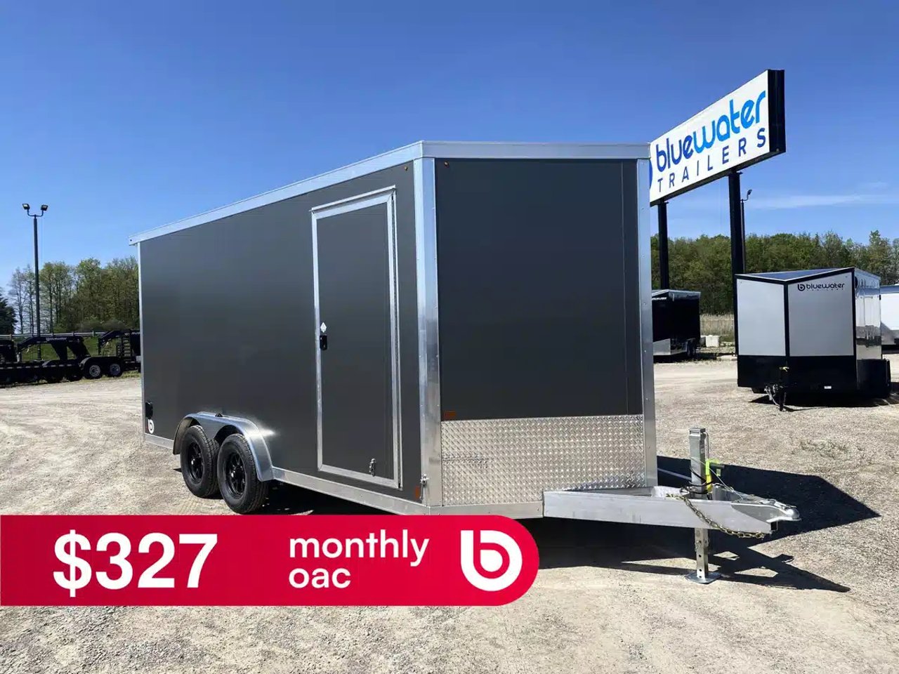 2026 Canadian Mennonite Built Aluminum Enclosed 7.5 Wide Cargo Trailer Remorque cargo