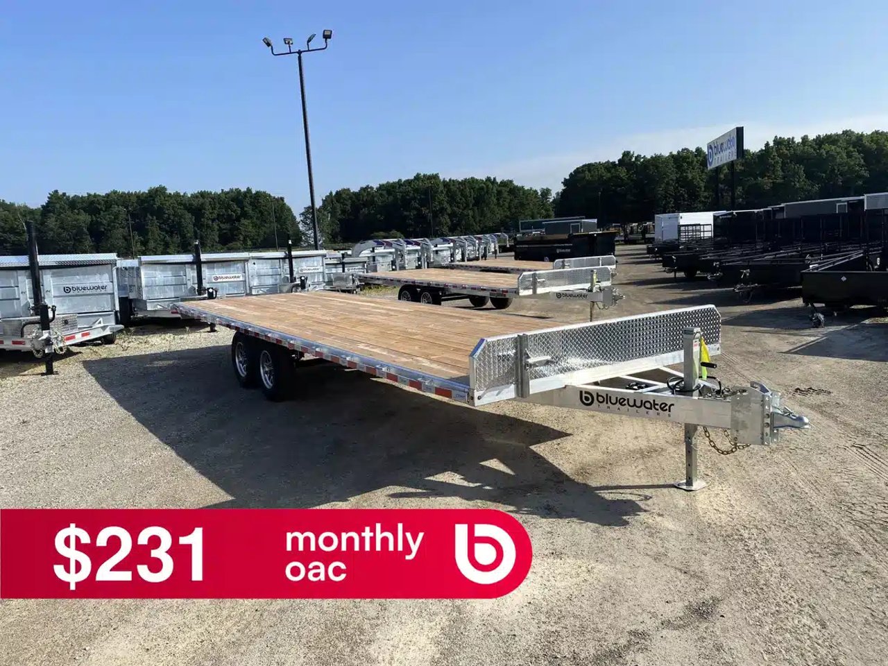 2027 Canadian Mennonite Built Tandem Axle Aluminum Deck Over Trailer 9990lbs Remorque - Plateforme