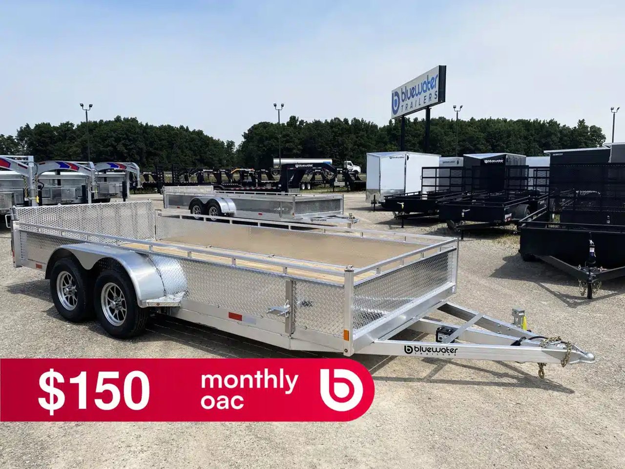 2027 Canadian Mennonite Built Tandem Axle Aluminum Utility Trailer remorque - utilitaire