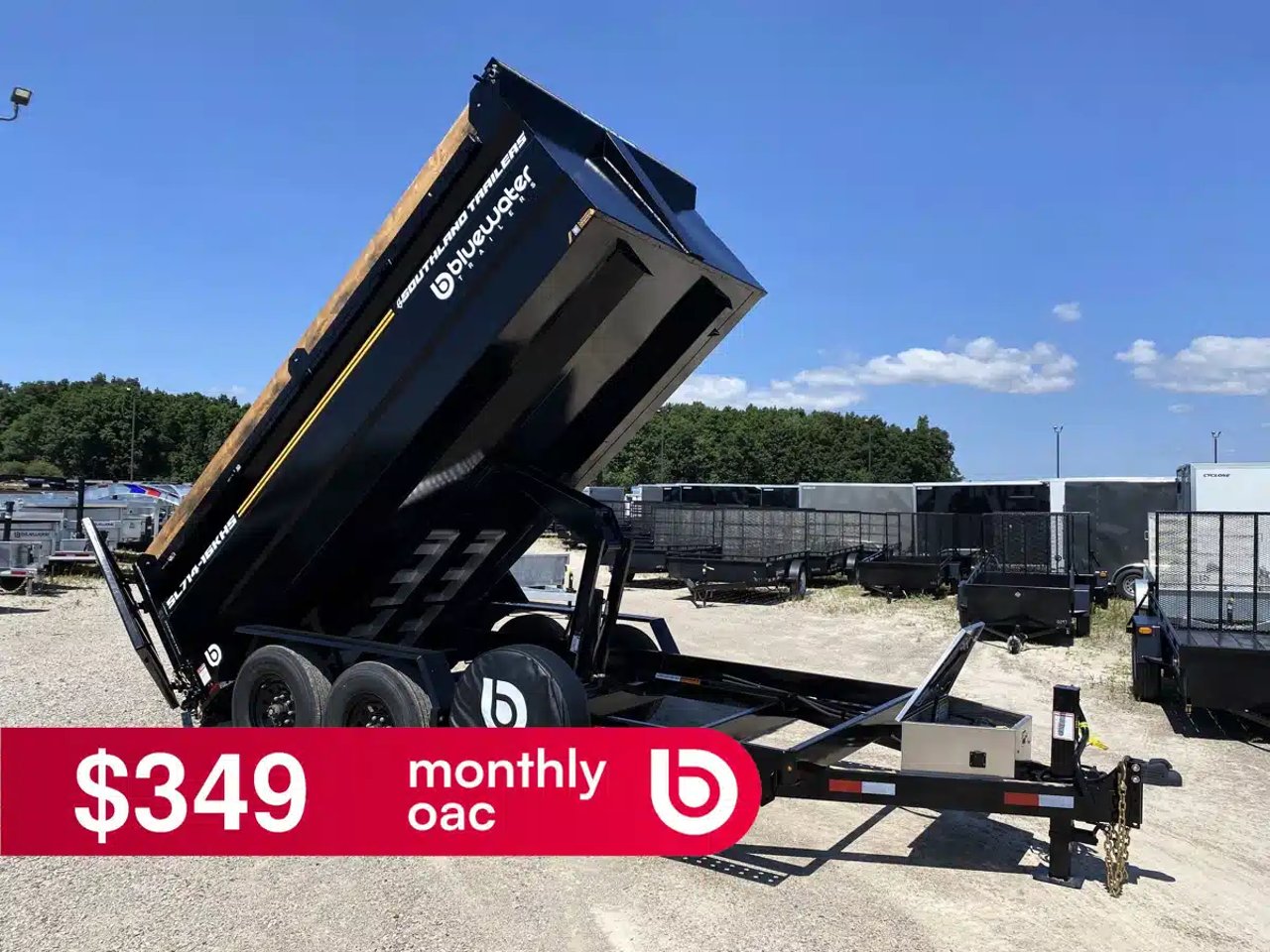 2026 Southland Trailers Tandem Axle Highside Dump Trailer 17,560 lb Remorque - Benne