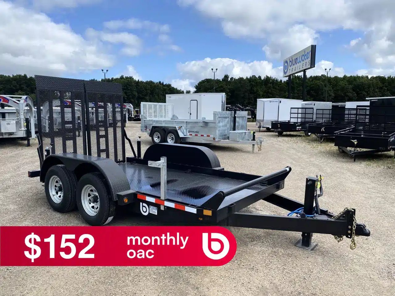 2027 Canada Trailers Low Incline Scissor Lift Trailer 10,800 lbs. GVWR Trailer