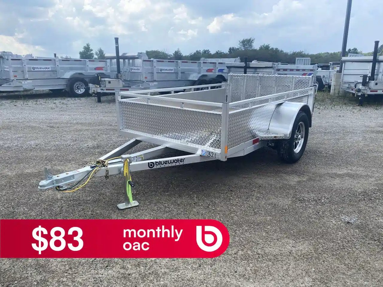 2027 Canadian Mennonite Built Single Axle Aluminum Utility Trailer remorque - utilitaire