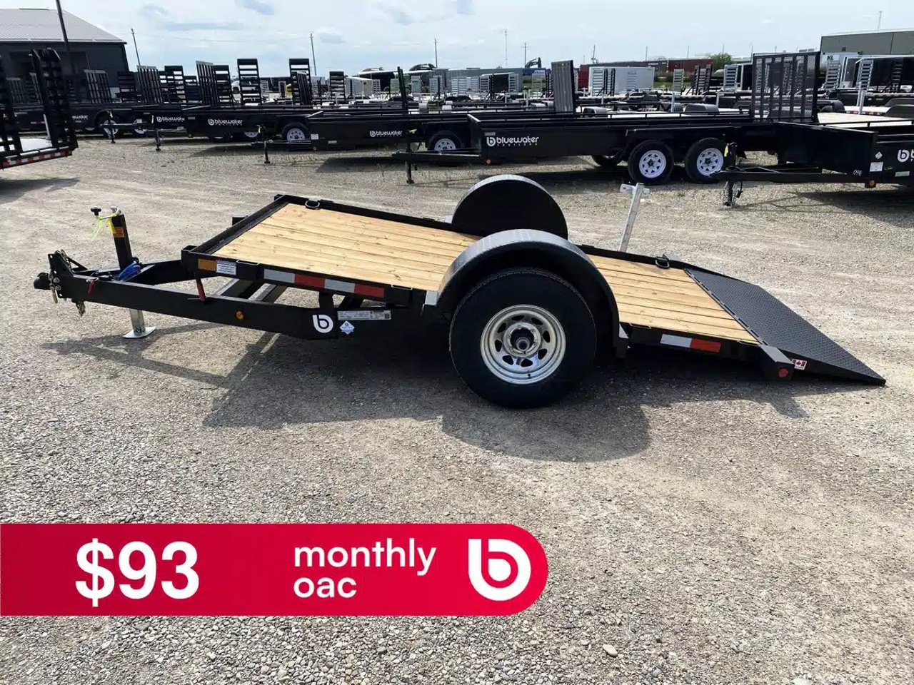 2027 Canada Trailers Single Axle Gravity Tilt Trailers 5,200 lbs. GVWR Remorque - Plateforme basculante