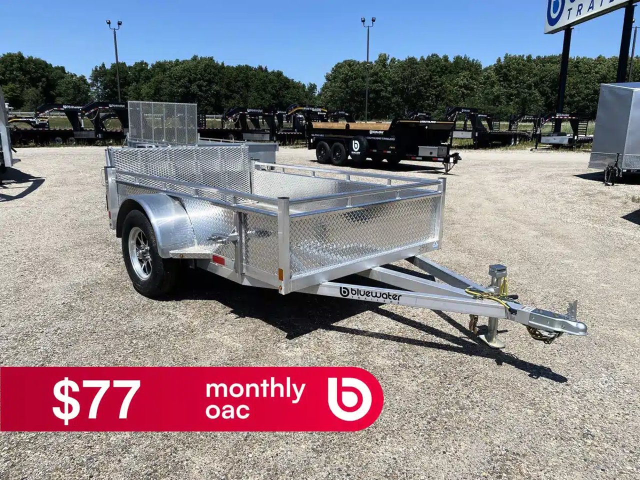 2026 Canadian Mennonite Built Single Axle Aluminum Utility Trailer remorque - utilitaire
