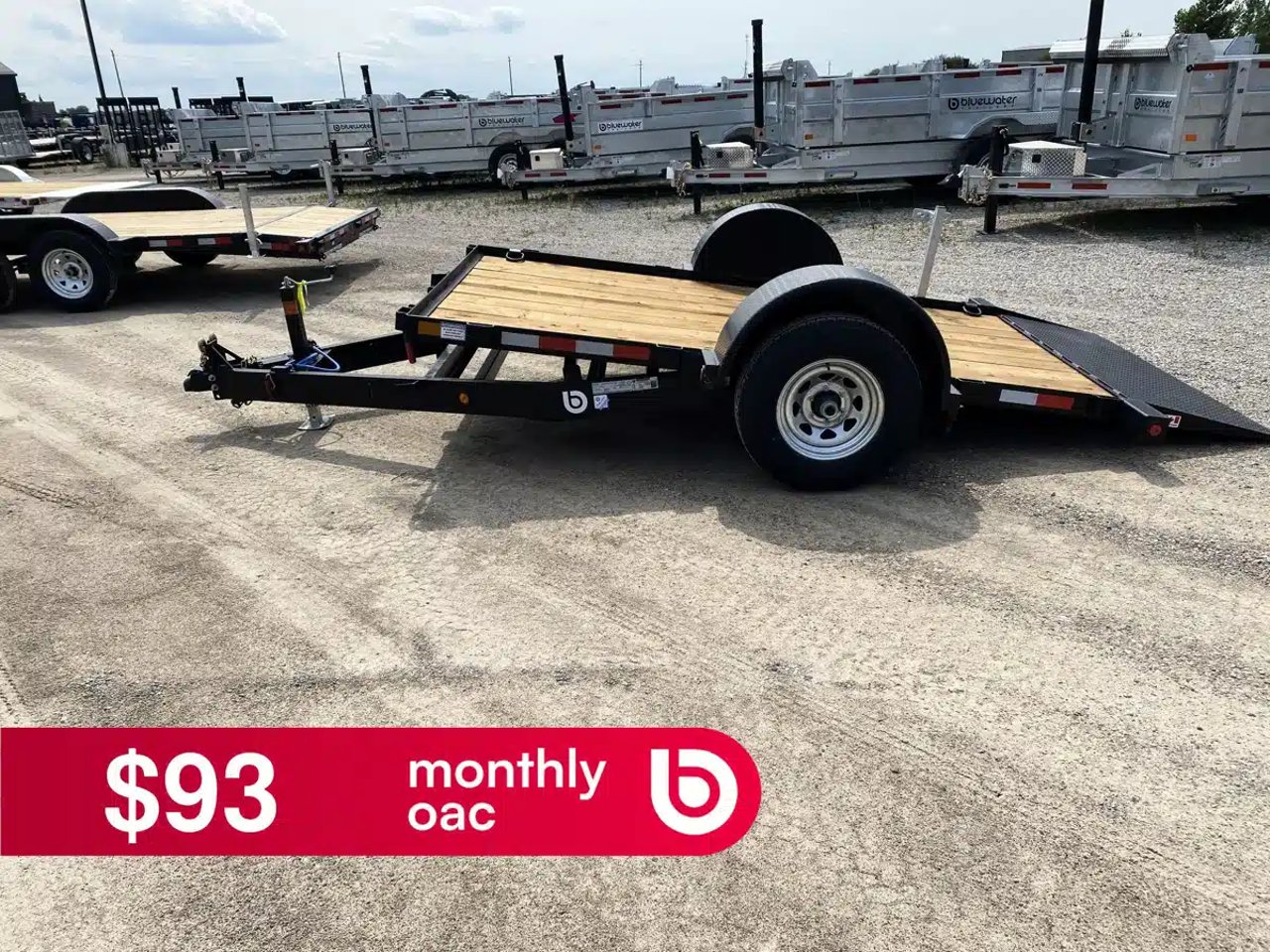 2027 Canada Trailers Single Axle Gravity Tilt Trailers 5,200 lbs. GVWR Remorque - Plateforme basculante