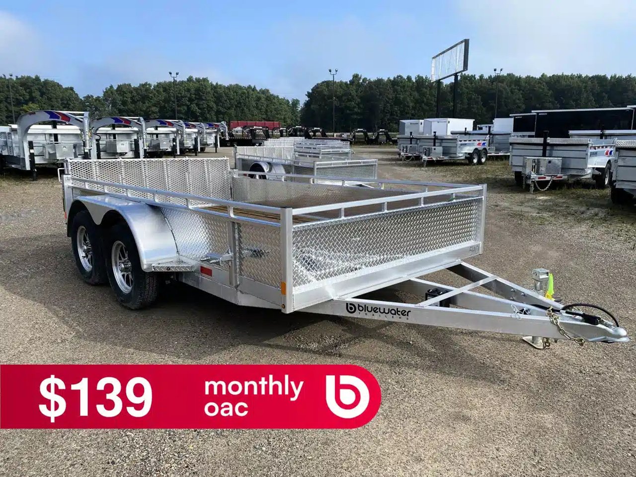 2027 Canadian Mennonite Built Tandem Axle Aluminum Utility Trailer remorque - utilitaire