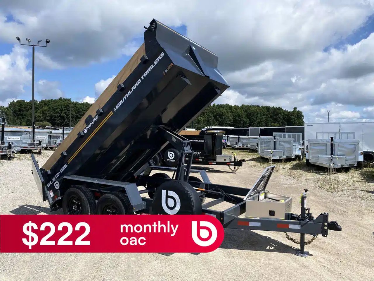 2027 Southland Trailers Tandem Axle Dump Trailer 11,440 lb Remorque - Benne
