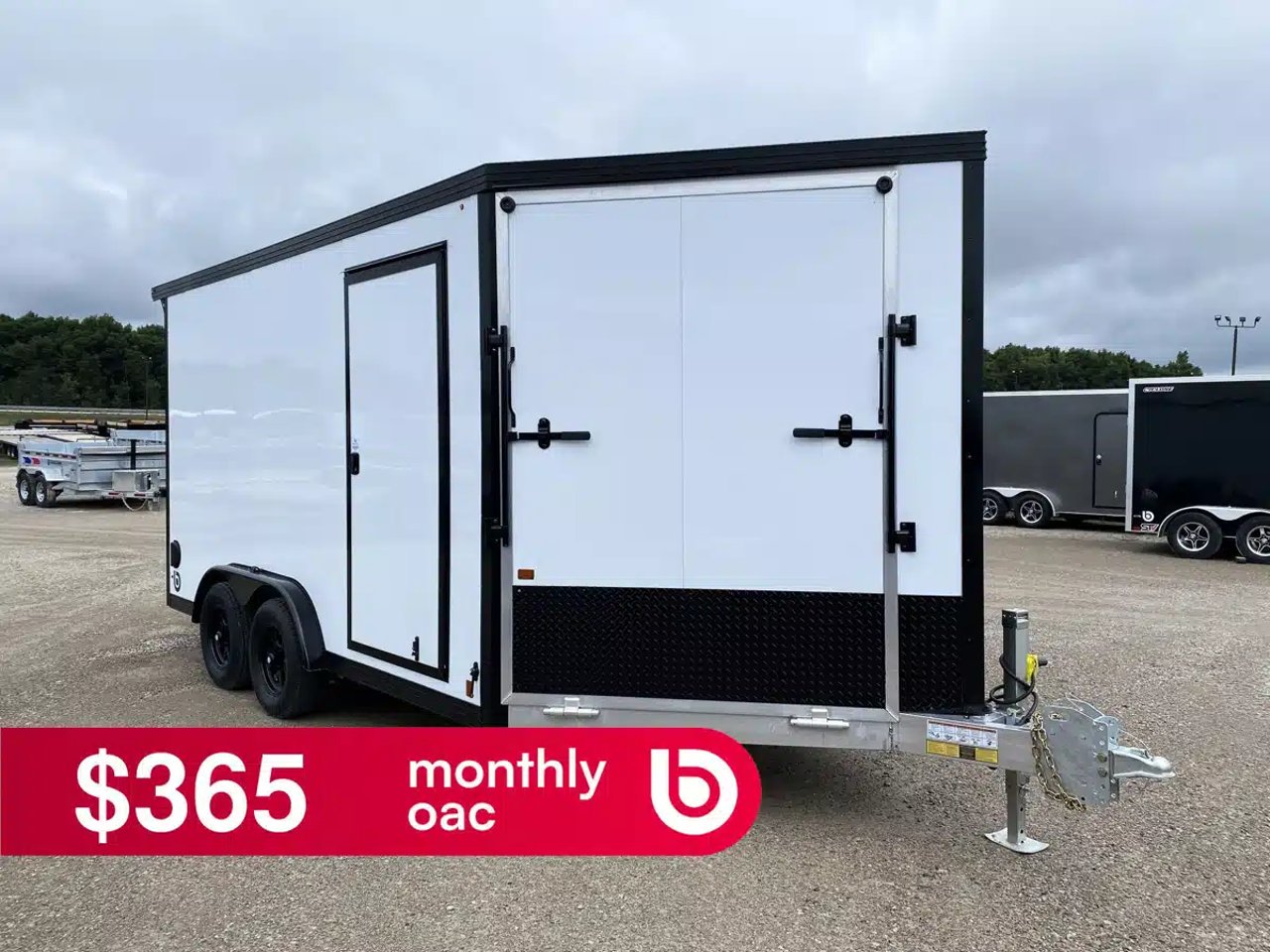 2027 Canadian Mennonite Built Aluminum 7.5' Snowmobile Trailer Remorque - Motoneige