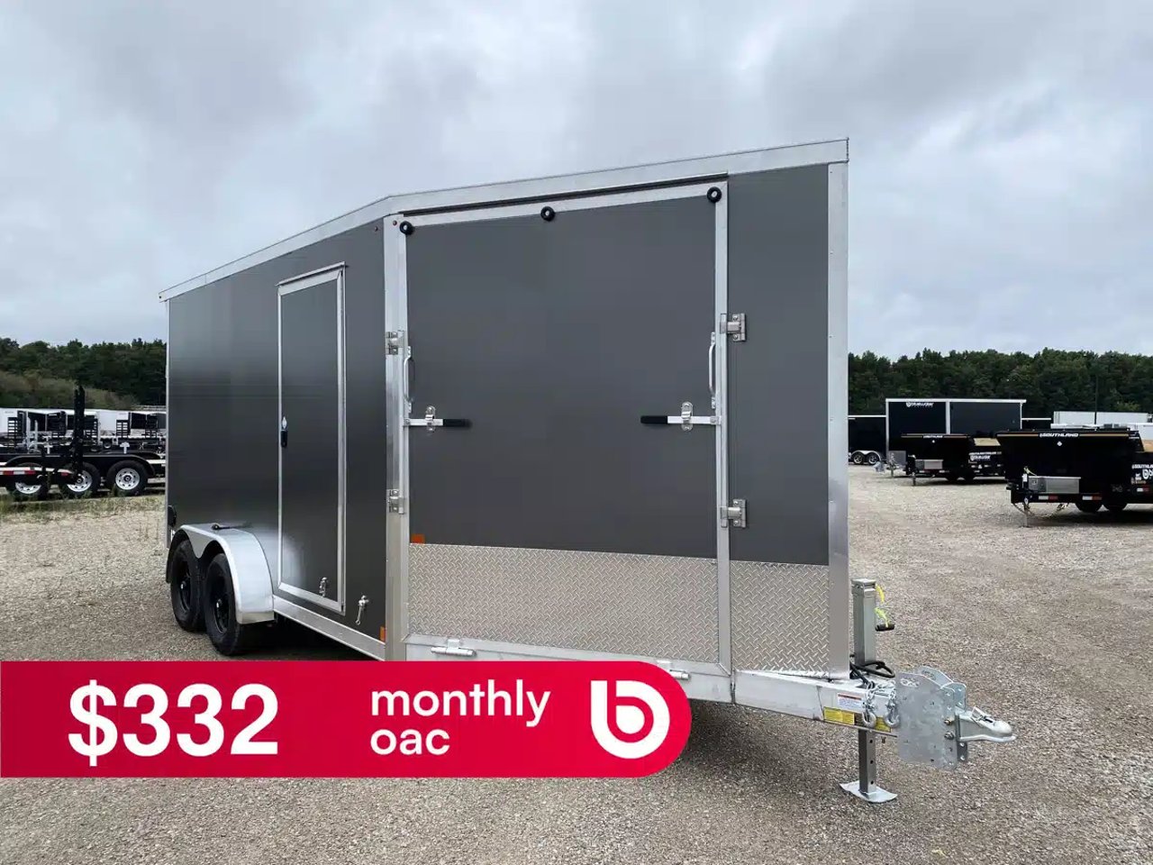 2027 Canadian Mennonite Built Aluminum Snowmobile Trailer Remorque - Motoneige
