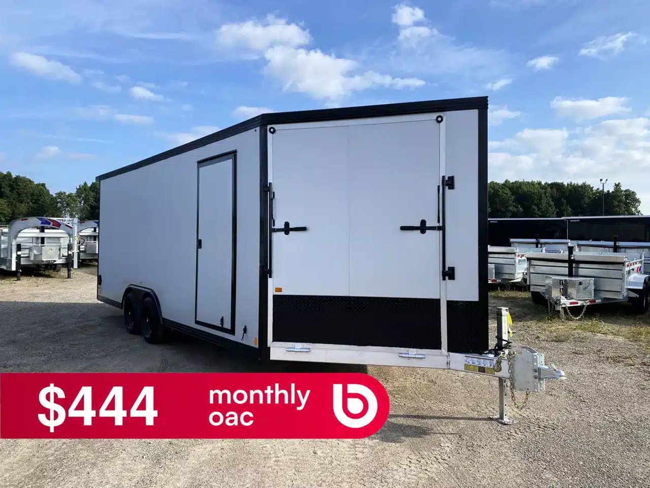 2027 Canadian Mennonite Built Aluminum 8.5' Snowmobile Trailer Remorque - Motoneige