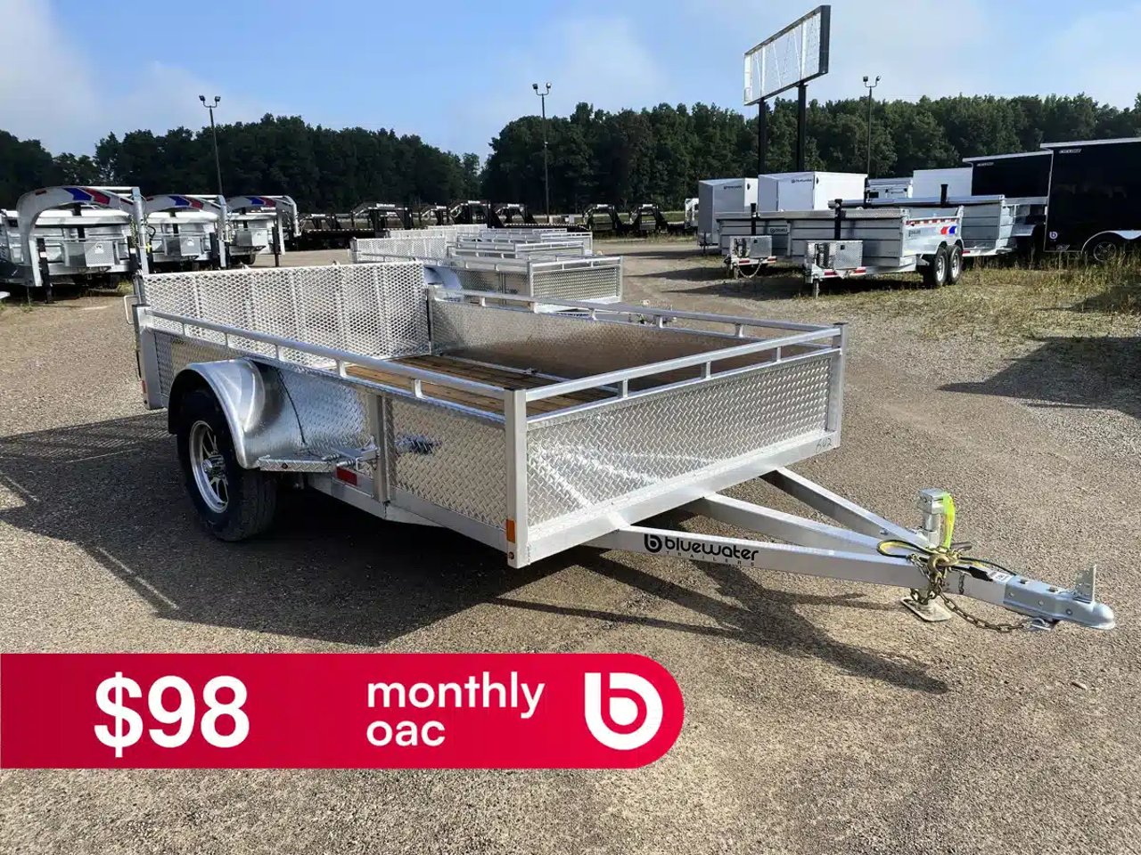 2027 Canadian Mennonite Built Single Axle Aluminum Utility Trailer remorque - utilitaire