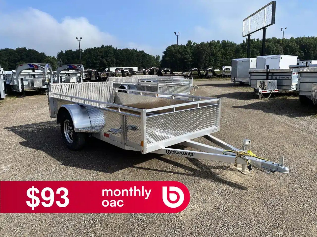 2027 Canadian Mennonite Built Single Axle Aluminum Utility Trailer remorque - utilitaire