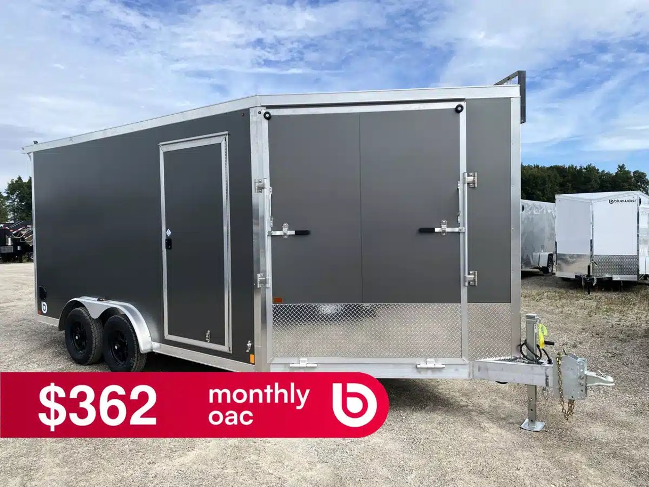 2027 Canadian Mennonite Built Aluminum 7.5' Snowmobile Trailer Remorque - Motoneige