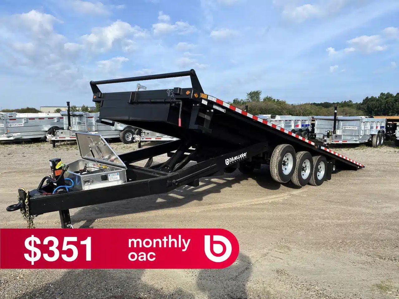 2027 Canada Trailers Deckover Tilt Trailer 22,680 lbs. GVWR Remorque - Plateforme basculante