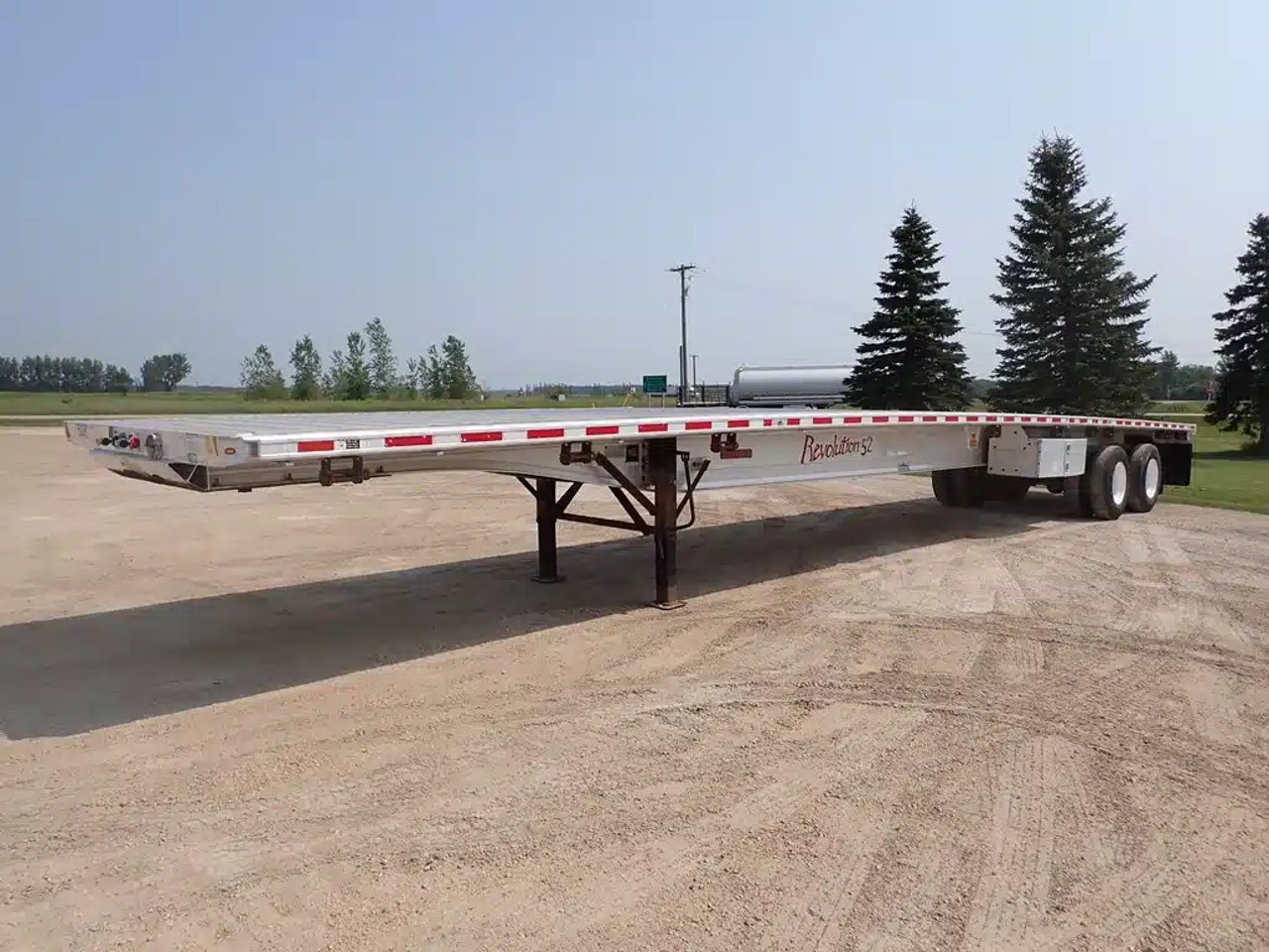 2014 Fontaine 53FT Tandem Aluminum Remorque - Plateforme