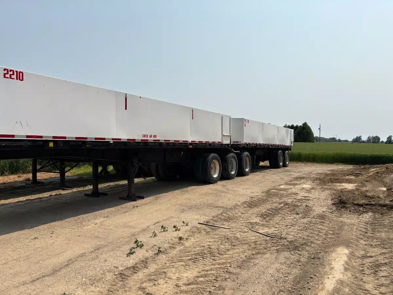 RJ Equipment 60' Tomato Tubs on Trailers *2 sets Trailer