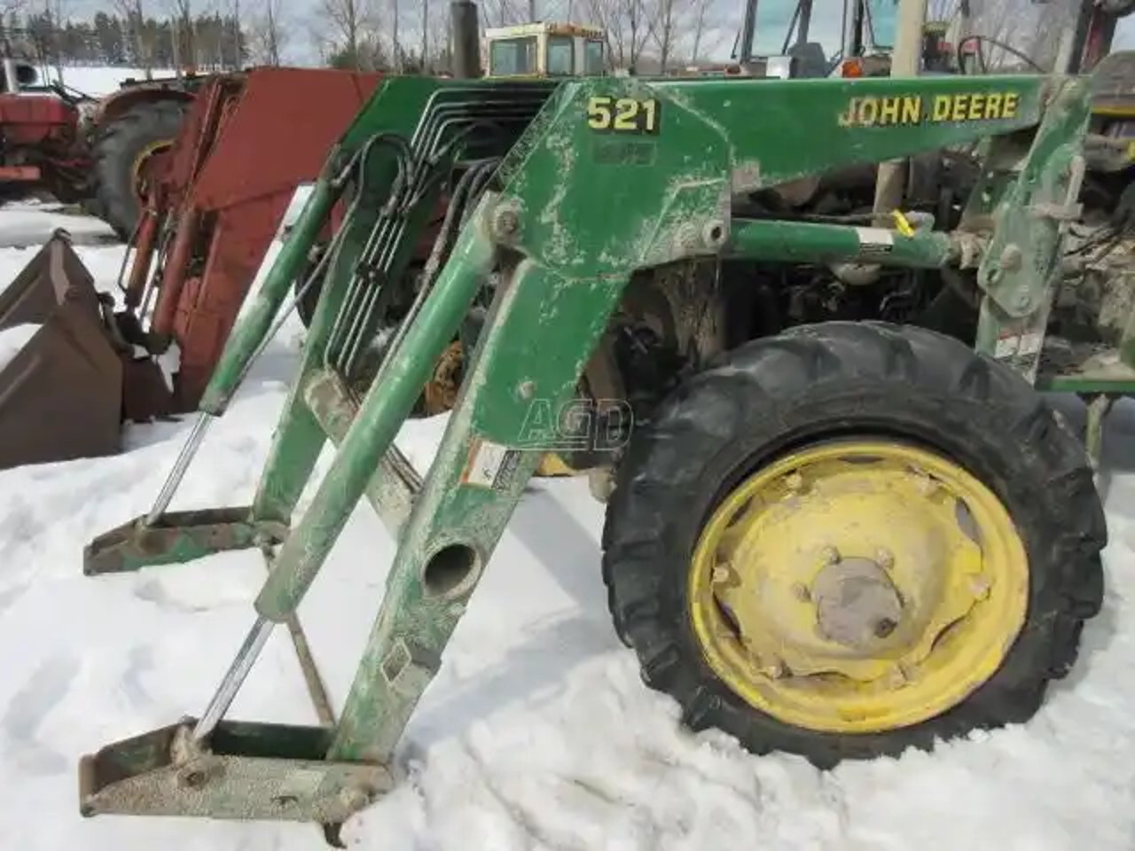 John Deere 521 chargeur frontal