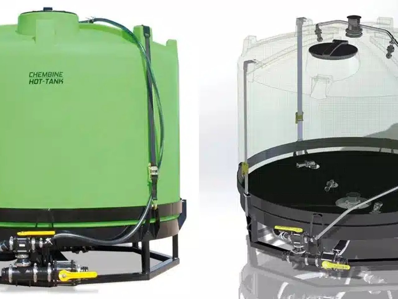 Freeform Plastics Chembine Hot 1,680USG Réservoir