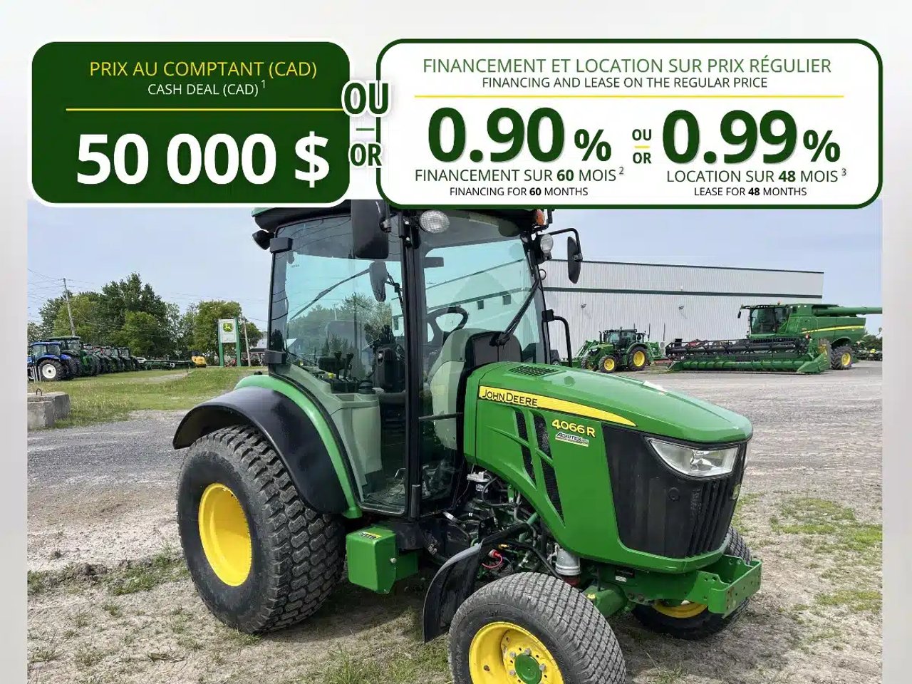 2019 John Deere 4066R Tracteur